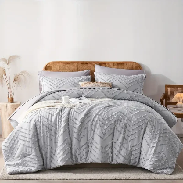 Chevron boho Chic Farmhouse quilt set - Image 20