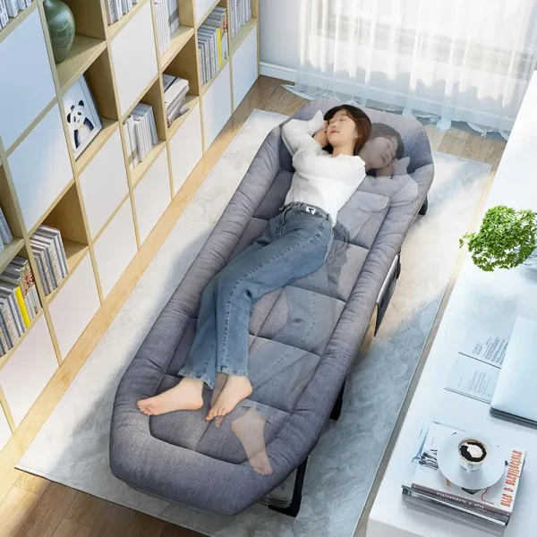 Adjustable portable roll-away bed