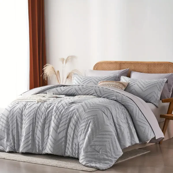 Chevron boho Chic Farmhouse quilt set - Image 21