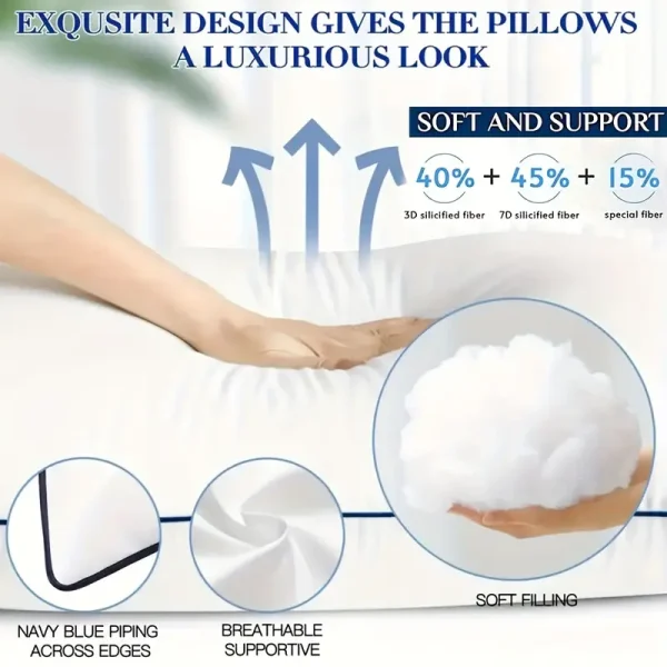 2/4 Pack PlushCloud Luxury Bed Pillows - Image 4