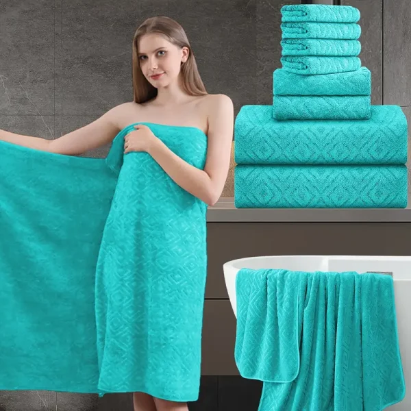 8pcs Extra Large Bath Towel - Image 15