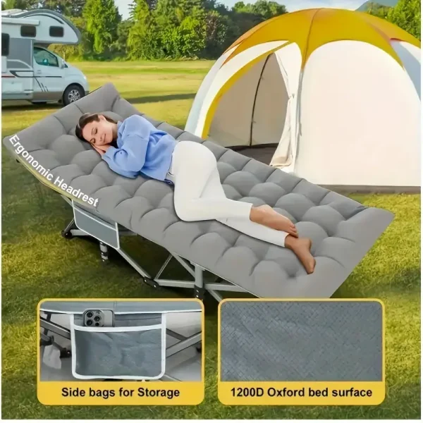 pcs 75in Extra-large Foldable Outdoor Bed - Image 4