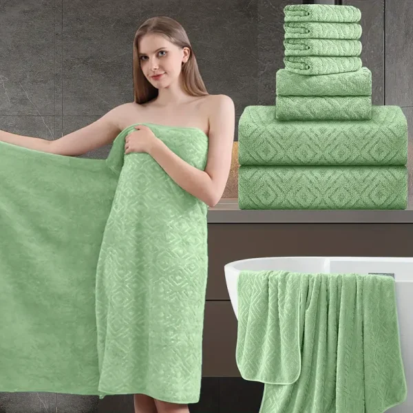 8pcs Extra Large Bath Towel - Image 17