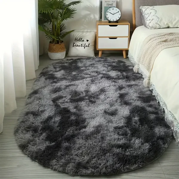 Soft fluffy fluffy carpet in the living room